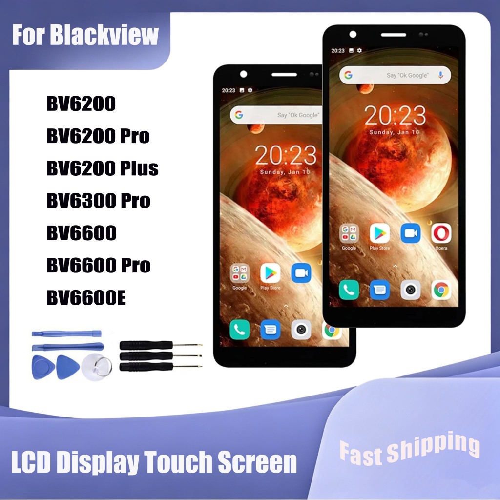 สําหรับ Blackview BV6200 Pro Plus BV6300 Pro BV6600 BV6600E จอแสดงผล LCD หน้าจอสัมผัสเปลี่ยน