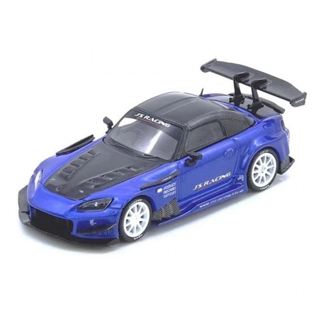 Inno64 IN64-S2000JS-BLUE 1/64 HONDA S2000 Js RACING Blue Diecast Scale รถโมเดล