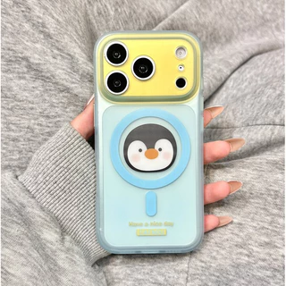 ไร้สายชาร์จสัตว์น่ารัก Matte โปร่งใสสีชมพูเคสโทรศัพท์สําหรับ iPhone 17Promax 17Pro 15 16 Pro Max กันกระแทกสองชั้น imd ผู้หญิงฝาครอบมือถือ