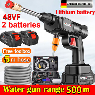 Pressure Washer Gun Portable Wireless Car Washer High power spray Water Gun Rechargeable Car washer