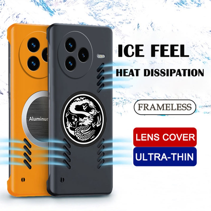 การกระจายความร้อนเคสโทรศัพท์สําหรับ Xiaomi Civi 5 Pro 4 3 2 15T 13T 14T Pro 5G กรณี Graphene Cooling กันกระแทกปลอก Ultra Thin Frameless PC ฝาครอบ
