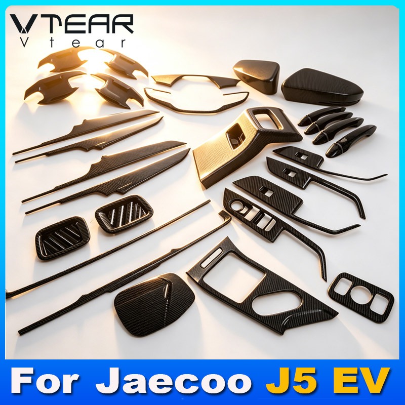 สําหรับ เฌอรี่ เจคู เจ5 EV Chery Jaecoo J5 EV 2026 2025 รถกระจกมองหลังป้องกันรอยขีดข่วนยาม,ประตูชามจับ,พอร์ตชาร์จและแบตเตอรี่กล่องปกตกแต่งปกยานยนต์ภายนอกการปรับเปลี่ยนส่ว