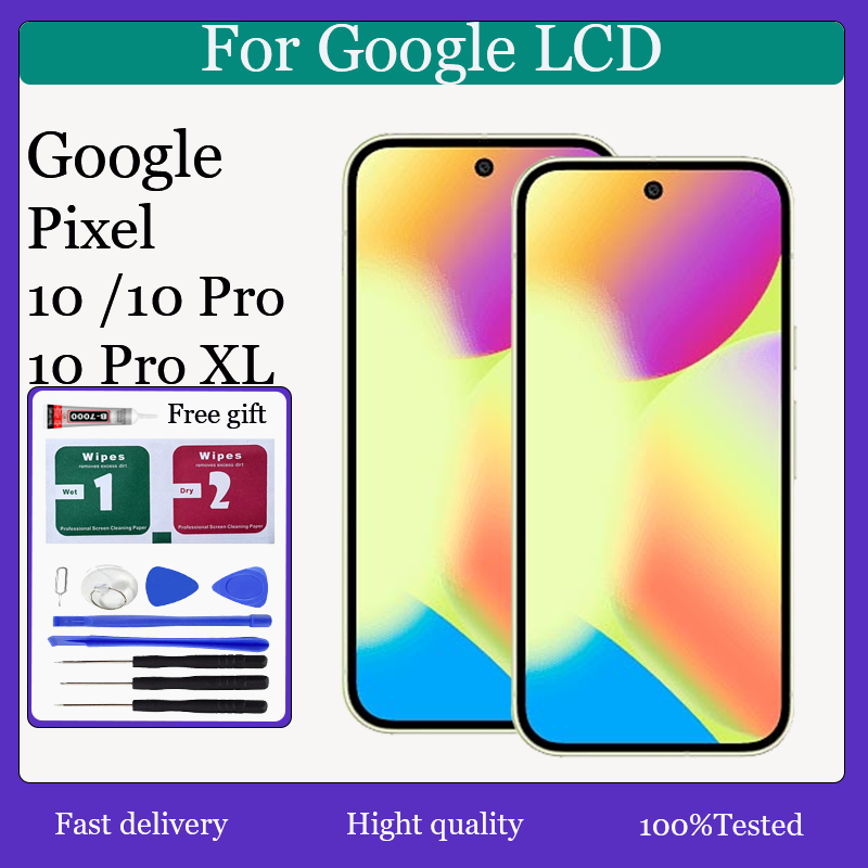 OLED ดั้งเดิมสําหรับ Google Pixel 10 Pixel 10 Pro Pixel 10 Pro XL จอแสดงผล LCD เปลี่ยนหน้าจอสัมผัส