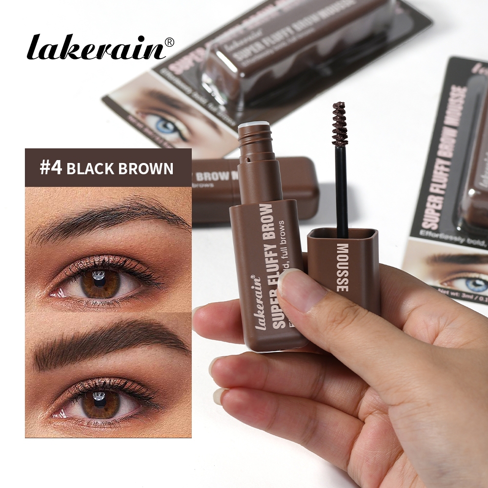 Lakerain Superfluff Volumizing Brow Mousse Eyebrow Gel คิ้วหนา Tinted Brow Gel หลายสี 36HR สวมใส่ยาวนานแต่งหน้ากันน้ํา