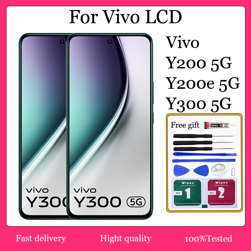 Original AMOLED สําหรับ Vivo Y200 5G Y200e 5G Y300 5G จอแสดงผล LCD หน้าจอสัมผัสเปลี่ยน