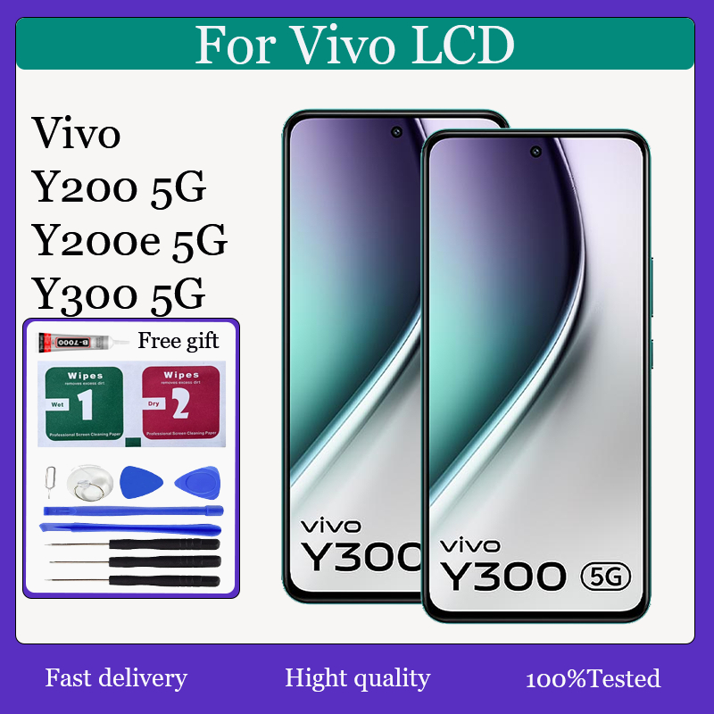 Original AMOLED สําหรับ Vivo Y200 5G Y200e 5G Y300 5G จอแสดงผล LCD หน้าจอสัมผัสเปลี่ยน