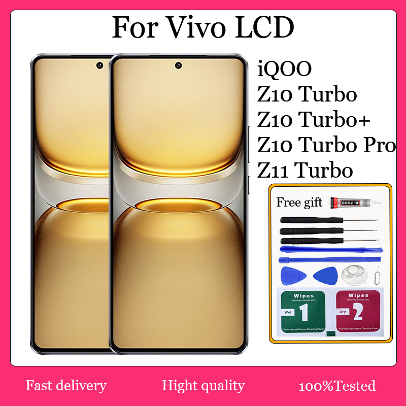 Original AMOLED สําหรับ Vivo iQOO Z10 Turbo Z10 Turbo + Z10 Turbo Pro Z11 Turbo จอแสดงผล LCD หน้าจอส