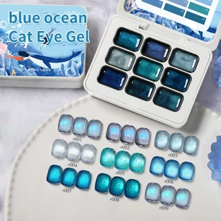 JILLRADIA - ยาทาเล็บเจลกลิตเตอร์สีแดงใหม่ ชุด 9 สี ติดทนนาน เหมาะสำหรับร้านทำเล็บและใช้ในชีวิตประจำวัน