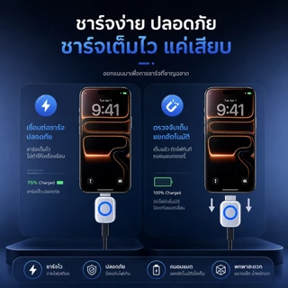 UTOOKII Auto Stop ชาร์จแยก AI Recognition ชาร์จ Full Auto Cut อุปกรณ์ USB ชาร์จอะแดปเตอร์ความปลอดภัย