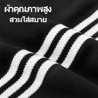 กางเกงขายาวผู้ชาย กางเกง สไตล์สบายๆ ทรงหลวม ลายทาง ทรงขากว้าง ช่วยให้รูปทรงขาดูดีขึ้น สวมใส่ได้ทุกวัน