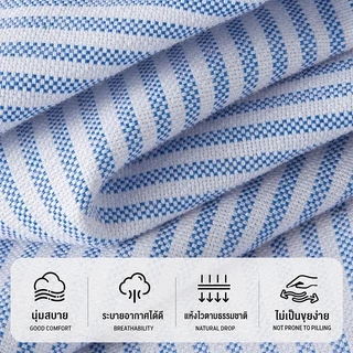GENIO LAMODE เสื้อเชิ้ตแขนสั้นผู้ชาย เชิ้ตคอปก ผ้าOXFORD เสื้อเชิ้ตแขนสั้น M-5XL