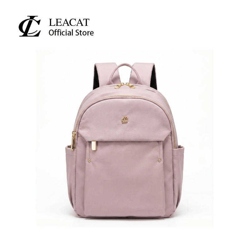Leacat Minimalist Oxford Cloth Women Backpack, Large Capacity Laptop and Student Casual Bag