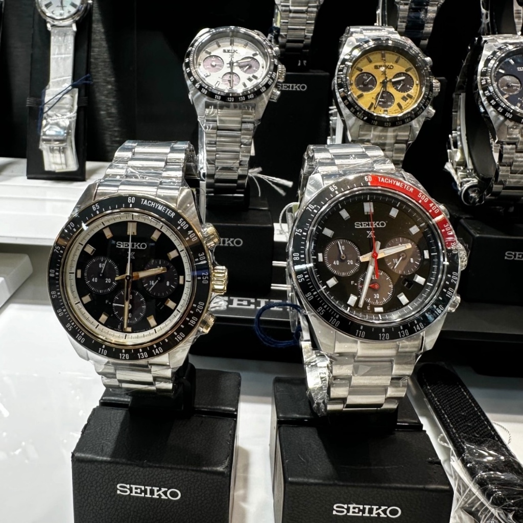 รับประกัน 2 ปี Seiko Prospex SSC915P1 Jam Tangan Lelaki Sports waterproof Black Mens stainless steel