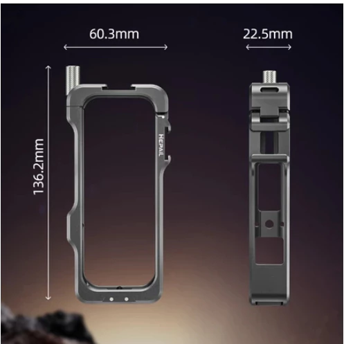 Insta360 X4 Air Cage อลูมิเนียมอัลลอยด์กรงกล้องแอคชั่นขยายกรอบป้องกัน + ฝาครอบเลนส์ซิลิโคน thumbnail 8