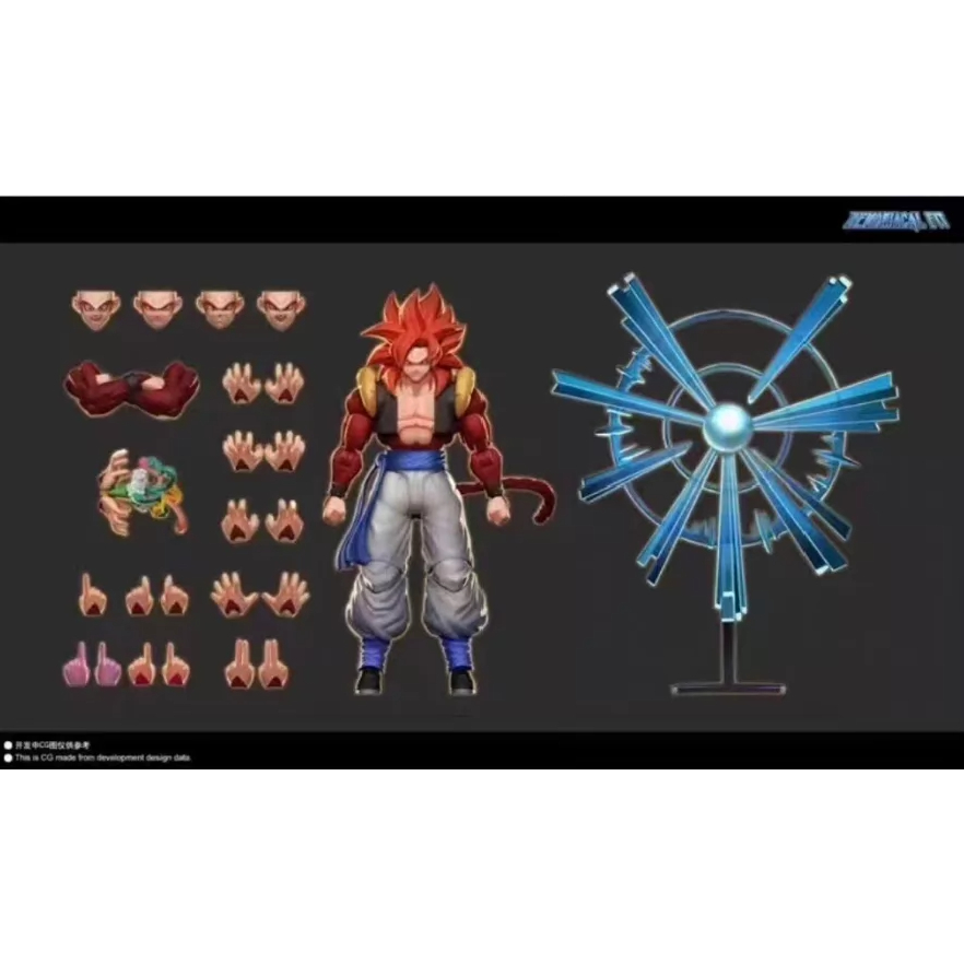 Demoniacal+Fit "Wild Duet" Super Saiyan 4 Gogeta แอ็คชั่นฟิกเกอร์ขนาด 6 นิ้ว