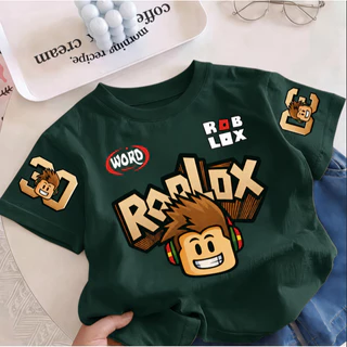 NASA เสื้อยืดเด็กแขนสั้น พิมพ์ลาย ROBLOX สุดฮิตประจำปี 2026 ผ้าฝ้าย 100% ระบายอากาศดี เหมาะสำหรับเด็กอายุ 1-12 ปี