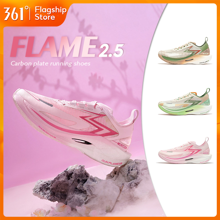 【361 Degrees】Flame 2.5 | รองเท้าวิ่งผู้ชายมืออาชีพสำหรับมาราธอน ออกแบบเพื่อระบายอากาศและน้ำหนักเบา 6
