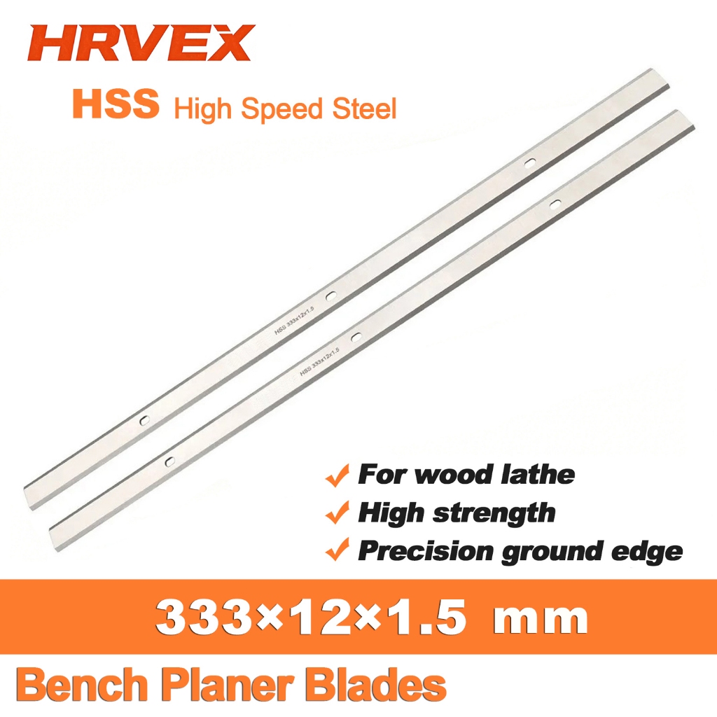 ใบมีดกบทดแทน 333121.5 มม. HSS, เหมาะกับ Delta, Metabo, Ryobi AP1300 Bench ความหนา