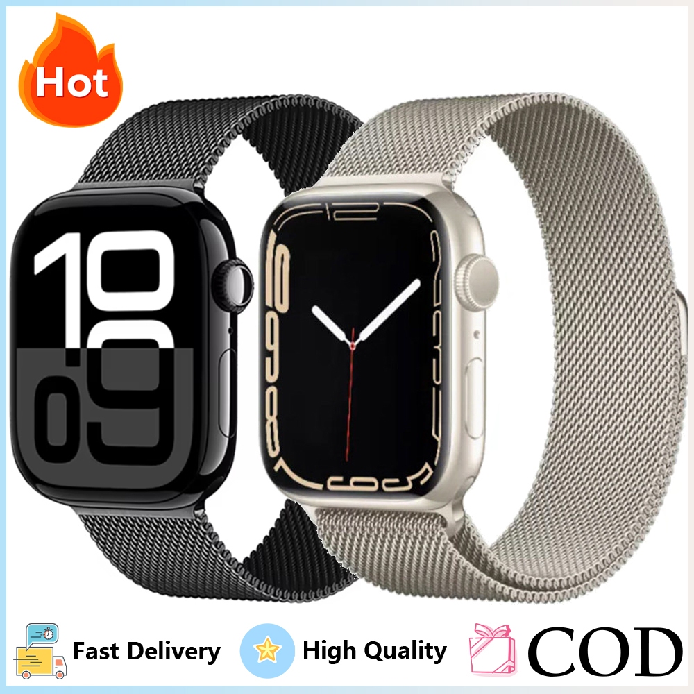 โลหะแม่เหล็ก Milanese Loop Band สําหรับ Apple Watch S11 10 42 มม.46 มม.Ultra 2 3 49 มม.38 40 41 44 45 มม.สําหรับ iWatch 9 8 7 SE 6 5 4 3 2 1