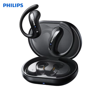 Philips TAQ2120 หูฟังบลูทูธแบบเปิดหู แบบหนีบหู พร้อมเทคโนโลยีกระดูกกะโหลก ปี 2026 รุ่นล่าสุด เหมาะสำหรับการออกกำลังกายและฟังเพลง พร้อมระบบลดเสียงรบกวนขณะคุย
