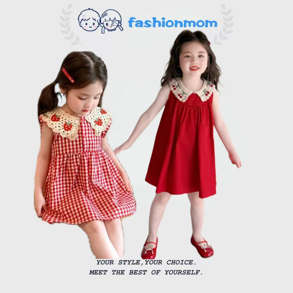 【ไทยสปอต】🇹🇭 จัดส่งทันที สาวแต่งตัวฤดูร้อนชุดรูปแบบใหม่เสื้อกั๊กชุดสีแดงเทศกาลชิ้นเดียวชุด
