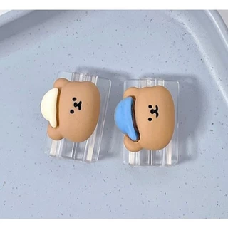 ตัวถนอมสายชาร์จ USB ลายการ์ตูนตลก สําหรับโทรศัพท์มือถือ IPhone