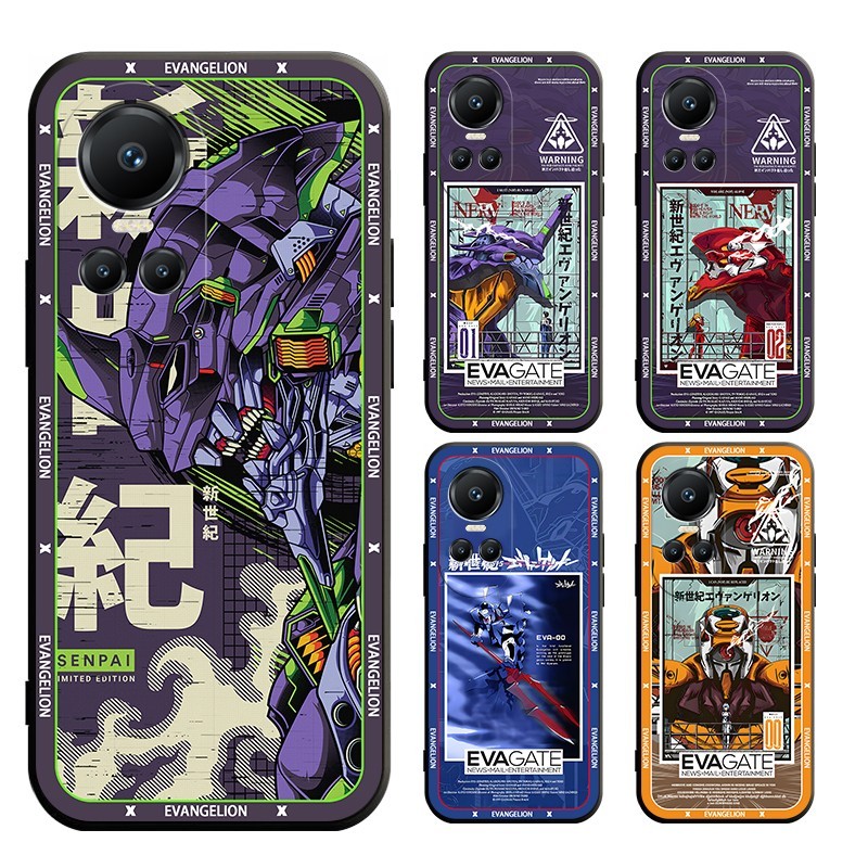 สําหรับ OPPO RENO 4 5 6 7 8 5Z 6Z 7Z 8Z PRO PLUS Evangelion ปลอก Soft Case Cover