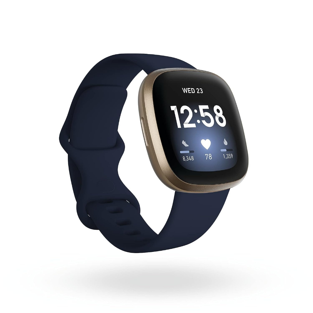 Fitbit Versa 3 Health & Fitness สมาร์ทวอทช์พร้อม GPS, อัตราการเต้นของหัวใจ 24/7