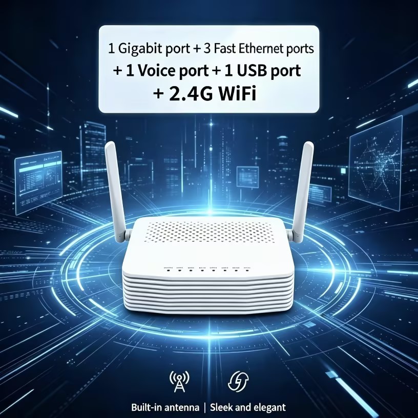 GS3101 Modem Fiber GPON ONU 1GE 3FE WiFi 2.4G ใช้ได้กับ AIS True 3BB