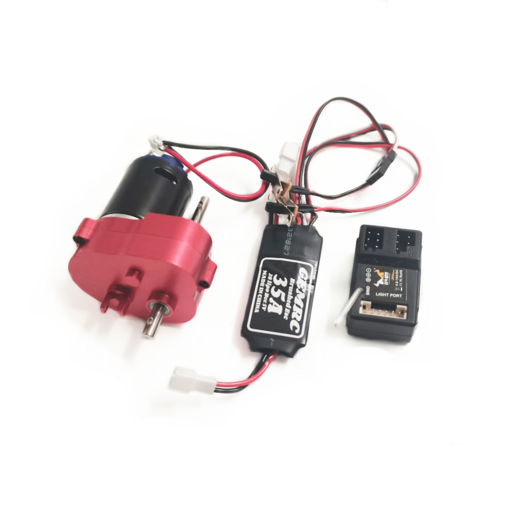 MN82 MN99S2 MN78 MN300 MN168 rc รถอัพเกรด 370 มอเตอร์ชุด 370 มอเตอร์ 35A ESC MN ตัวรับสัญญาณพร้อมปลั๊กไฟ