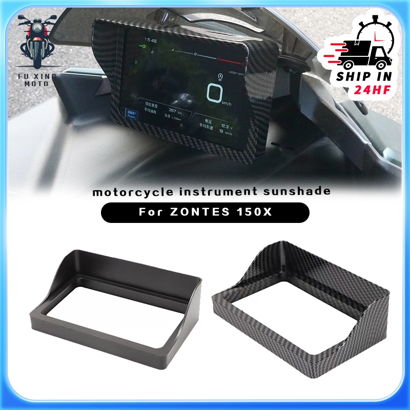 สําหรับ ZONTES 150X 150V Speedometer Gauge เครื่องมือเมตร Surrrounding แหวนฝาครอบป้องกันเครื่องมือแผง Hood Sun-shielding กันน้ํากันฝุ่น shell จอแสดงผลหน้าจอ