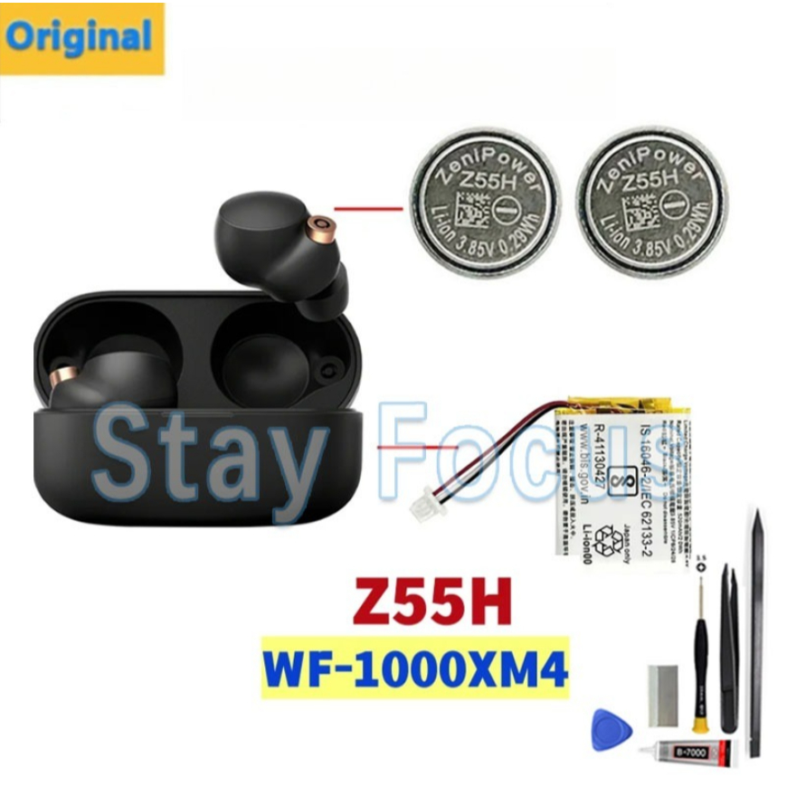 3in1 ใหม่ ชุดหูฟังไร้สาย 520mAh Li-ion คุณภาพสูง สําหรับ Sony WF-1000XM4 Z55H Zenipower
