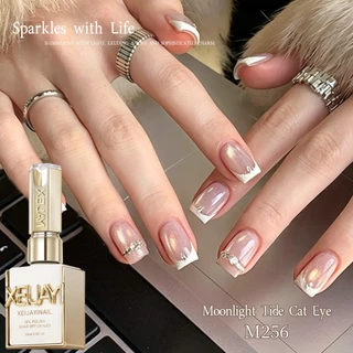 XEIJAYI 15ml-Moonlight Nude Color Cat Eye Gel ยาทาเล็บ, เหมาะสําหรับร้านทําเล็บและบ้าน DIY