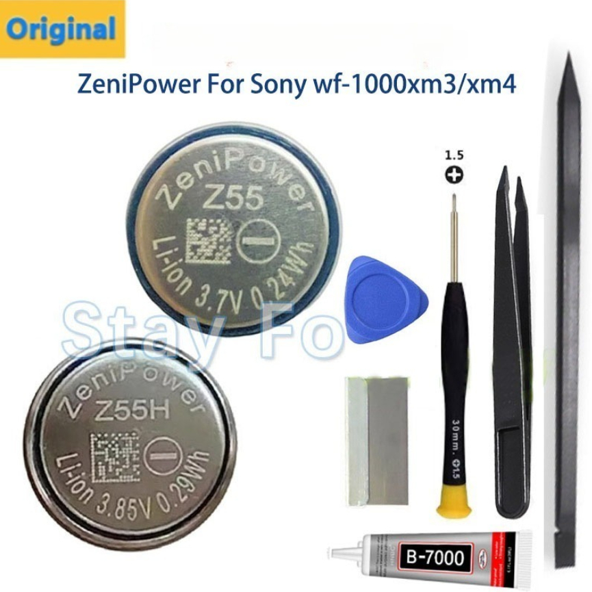 ใหม่ ZeniPower Z55 Z55H เปลี่ยน cp1254 สําหรับ Sony WF-1000XM3 WF-1000XM4 WF-SP900/SP700N /1000X WI-SP600N TWS หูฟังแบตเตอรี่ z75 เปลี่ยน cp1454
