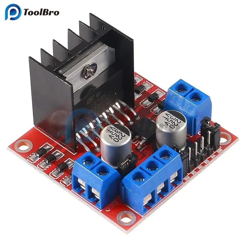 L298N DC มอเตอร์โมดูล L298N Stepper Motor สมาร์ทรถหุ่นยนต์ Breadboard Peltier High Power L298 DC มอเ