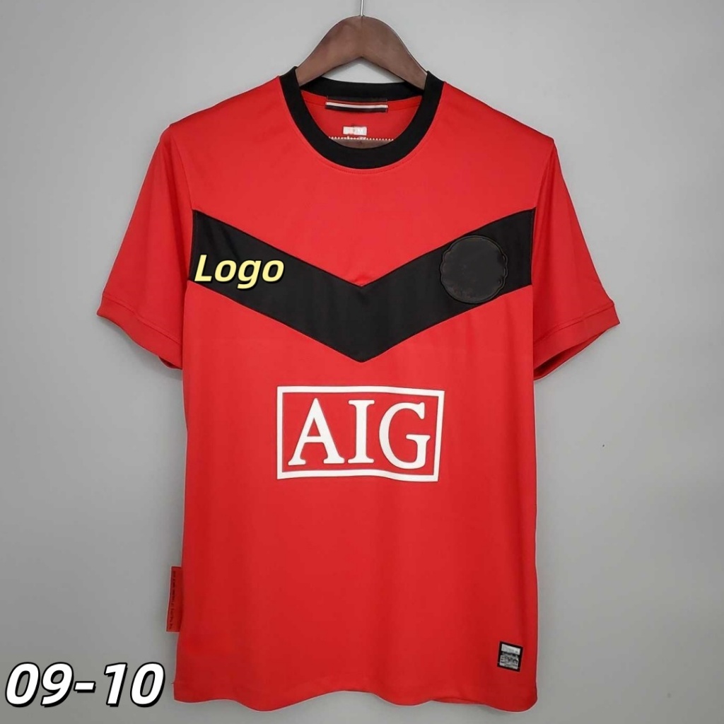 เสื้อฟุตบอลวินเทจสไตล์แมนยู เหย้า 09-10 พิมพ์ชื่อและหมายเลขได้