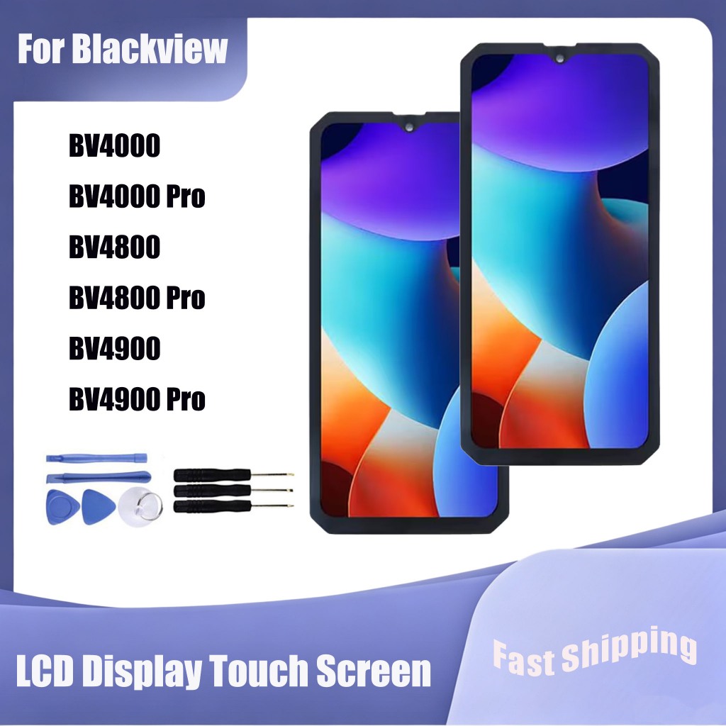 สําหรับ Blackview BV4000 BV4800 BV4900 Pro จอแสดงผล LCD เปลี่ยนหน้าจอสัมผัส