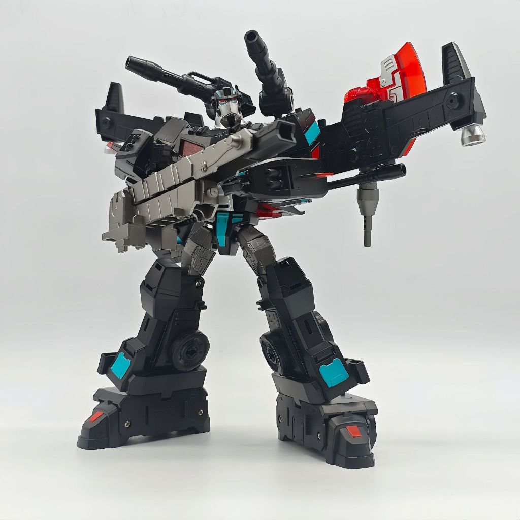BAIWEI หุ่นยนต์เปลี่ยนรูป TW1036B Dark Repair Captain 08 รุ่นเคลื่อนไหว Dark Optimus Prime TW-1036B หุ่นยนต์เปลี่ยนรูปของเล่นคอลเลกชันรูป
