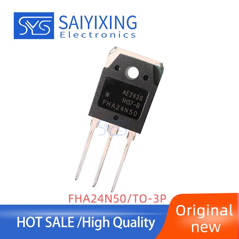 5PCS FHA24N50 Original 24N50 TO-3P MOSFET 24A 500V ทรานซิสเตอร์ FHA24N50W