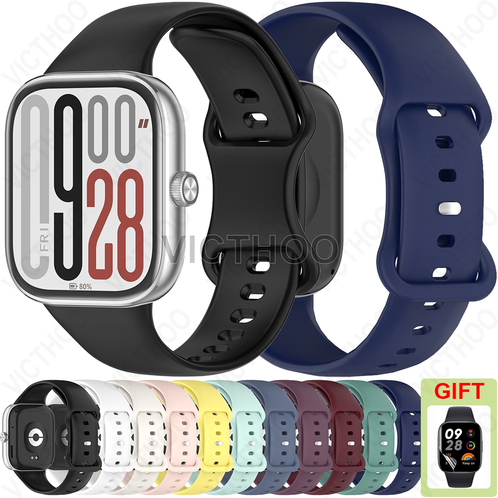 สายรัดซิลิโคนอ่อนนุ่มอุปกรณ์เสริมสําหรับ Redmi Watch 6 5 4 / Xiaomi Smart Band 10 Pro 9 Pro 8 Pro
