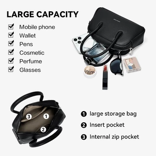 BOSTANTEN Alma Bag กระเป๋าผู้หญิงคลาสสิกทันสมัย ​​กระเป๋าสะพายข้างอเนกประสงค์