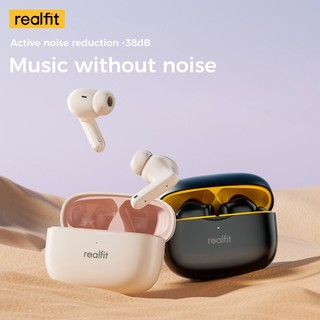 Realfit F3 Bluetooth Headphones Noise Canceling Sports Headphones -38db 360° Spatial sound Good Bass