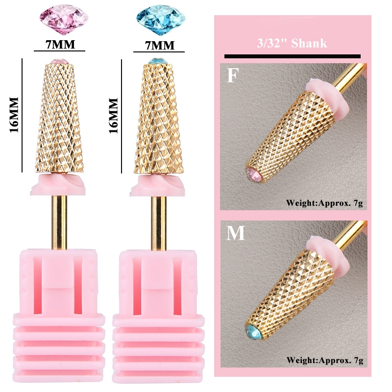 1PCS เล็บไฟฟ้าเล็บ Milling Cutters เจาะสําหรับ Fast ลบอะคริลิค Hard Gel Pedicure เล็บเครื่องมือ