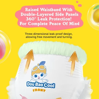 Doubaocool กางเกงผ้าอ้อมเด็ก L-7XL บางเบา ระบายอากาศ ดูดซับดี ป้องกันผื่นคัน กันรั่ว สำหรับเด็กอ้วน ซื้อ 1 แถม 1