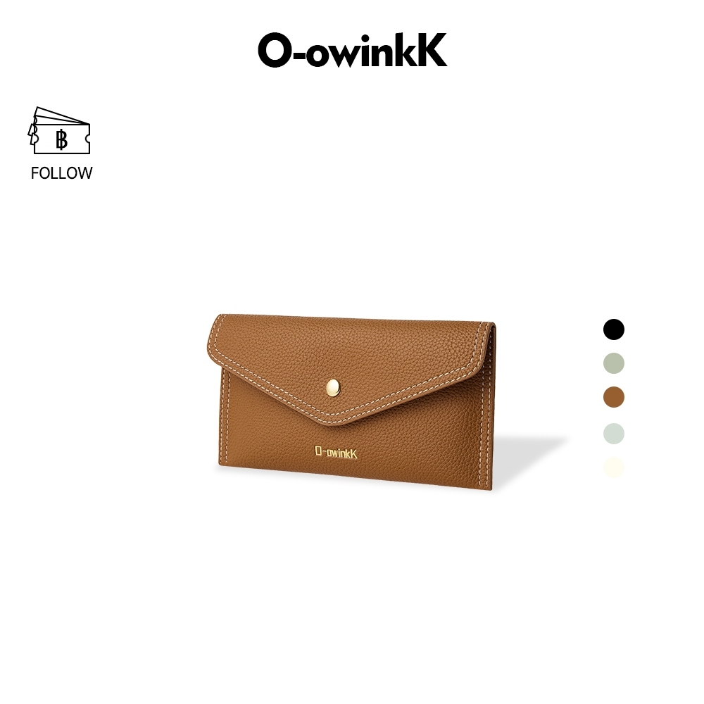 O-owinkK กระเป๋าสตางค์ผู้หญิง สไตล์มินิมอล มีช่องใส่บัตร พกพาสะดวก ทันสมัย