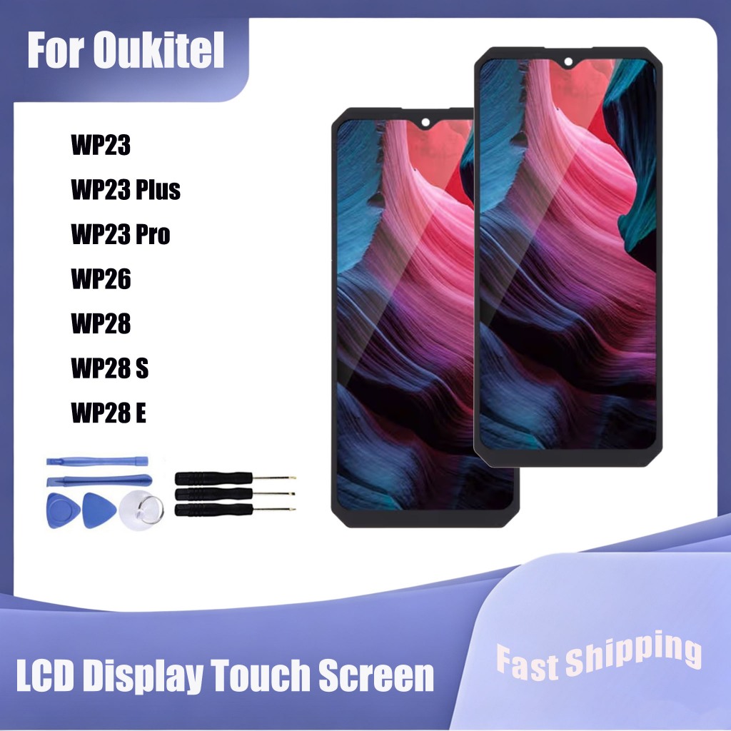 สําหรับ Oukitel WP23 WP23Pro WP23 Plus WP26 WP28 WP28S WP28E จอแสดงผล LCD หน้าจอสัมผัสเปลี่ยน