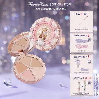 Flower Knows The Sweetie Bear Collection 4-Color Concealer Palette 6.4g