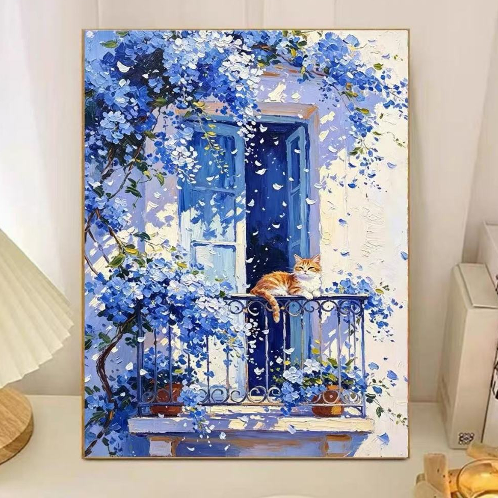 Healing Series Cat CROSS Stitch เย็บปักถักร้อยเต็มรูปแบบ 2026 สไตล์ใหม่สัตว์รูปแบบพิมพ์ CROSS Stitch Handmade ของตัวเองเย็บปักถักร้อย