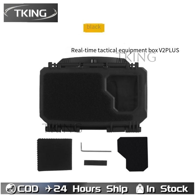 TKing 14.8*4.9*19 ซม.T-actical vest M/O/L/LE ติดตั้งหน้าอกแขวนมือถือนําทางกล้องอเนกประสงค์กล่องเก็บก