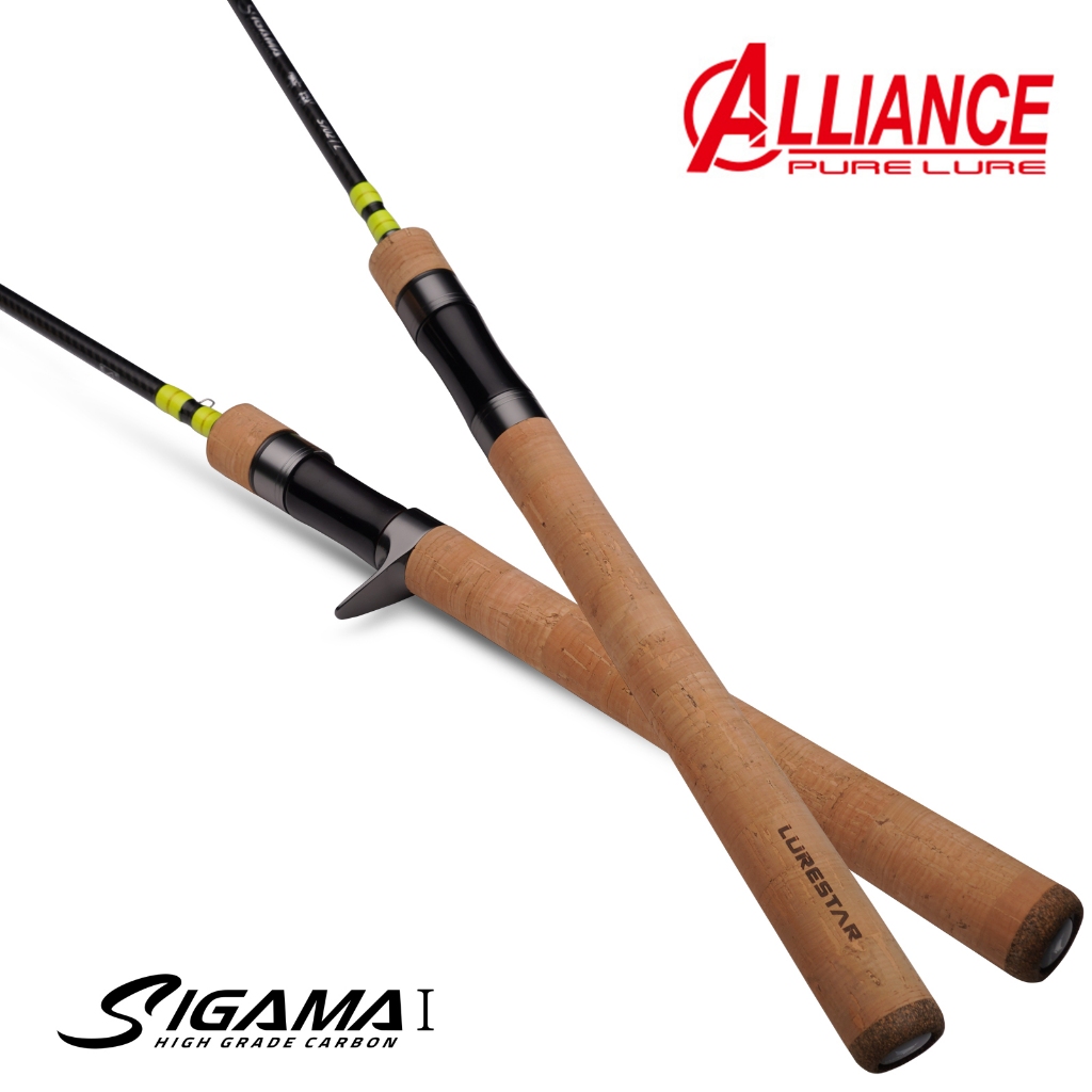 Sigama1 Ultralight Carbon Rods MF Action Spinning Casting Fishing Rods Perch Rod 2 ส่วน UL L power Travel Rod